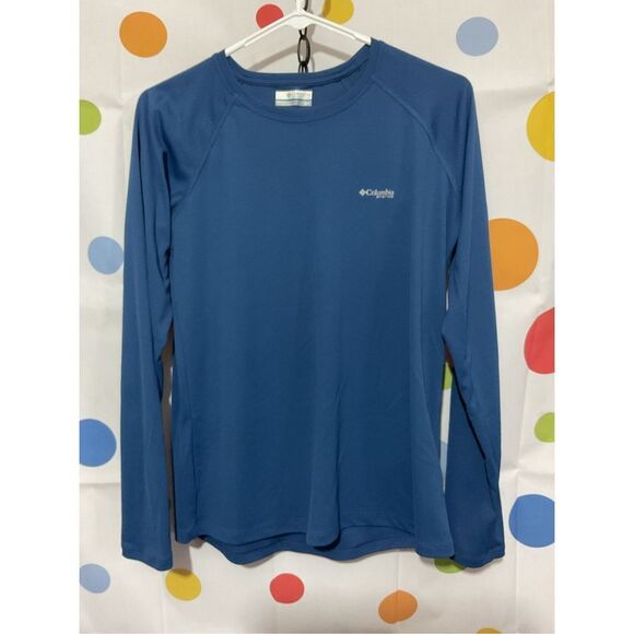 Columbia Blue Athletic Top Long Sleeve Size Small 🌿💕 - Picture 5 of 9